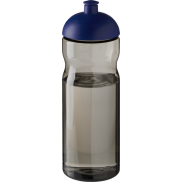 Bidon H2O Eco o pojemności 650 ml z wypukłym wieczkiem, szary, niebieski