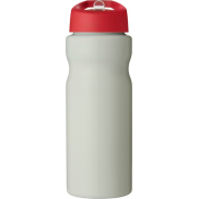 Bidon H2O Eco o pojemności 650 ml z wieczkiem z dzióbkiem, biały, czerwony