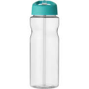 Bidon H2O Eco o pojemności 650 ml z wieczkiem z dzióbkiem, biały, niebieski