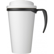 Kubek Brite-Americano® 350 ml z wieczkiem zapobiegającym rozchlapaniu, czarny, biały