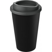 Kubek Americano Eco z recyklingu o pojemności 350 ml, czarny, szary