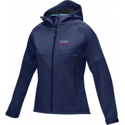 Damska kurtka softshell Coltan z materiałów z recyclingu z certyfikatem GRS, xxl, niebieski