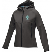 Damska kurtka softshell Coltan z materiałów z recyclingu z certyfikatem GRS, xxl, szary