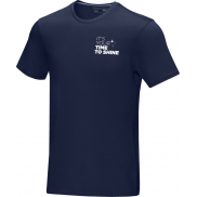 Męska koszulka organiczna Azurite z krótkim rękawem, 3xl, niebieski