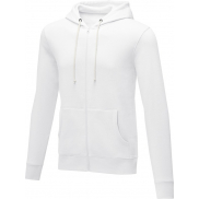 Charon męska zapinana na zamek bluza z kapturem 240 g/m², m, biały