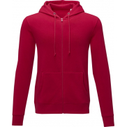Charon męska zapinana na zamek bluza z kapturem 240 g/m², xl, czerwony