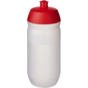 Bidon HydroFlex™ Clear o pojemności 500 ml, czerwony, biały