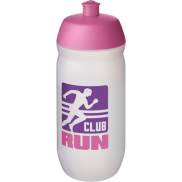 Bidon HydroFlex™ Clear o pojemności 500 ml, różowy, biały