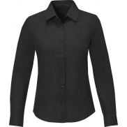 Pollux koszula damska z długim rękawem 130 g/m², 3xl, czarny