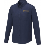 Pollux koszula męska z długim rękawem 130 g/m², xl, niebieski