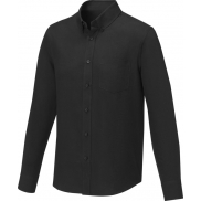 Pollux koszula męska z długim rękawem 130 g/m², 5xl, czarny
