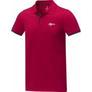 Męska koszulka polo duotone Morgan z krótkim rękawem 200 g/m², s, czerwony