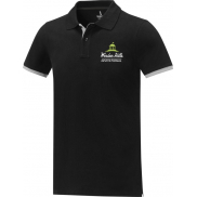 Męska koszulka polo duotone Morgan z krótkim rękawem 200 g/m², m, czarny