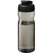 Bidon H2O Active® Base Tritan™ o pojemności 650 ml z klapką, szary, czarny
