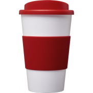 Americano® 350 ml termoizolowany kubek z uchwytem, czerwony, biały