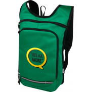 Trails plecak outdorowy, certyfikat GRS, tworzywo RPET, 6,5 l, zielony