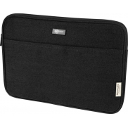 Joey 14-calowe etui na laptopa z płótna z recyklingu z certyfikatem GRS, o pojemności 2 l, czarny
