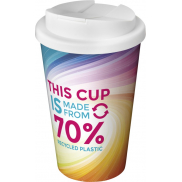 Brite-Americano® Eco szczelny kubek izolowany o pojemności 350 ml, biały