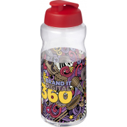 H2O Active® Big Base bidon z wieczkiem zaciskowym o pojemności 1 litra, czerwony