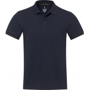 Emerald koszulka polo unisex z recyklingu z krótkim rękawem 200 g/m², m, niebieski