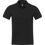 Emerald koszulka polo unisex z recyklingu z krótkim rękawem 200 g/m², xxs, czarny