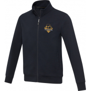 Galena bluza unisex z recyklingu z zamkiem błyskawicznym na całej długości 320 g/m², m, niebieski