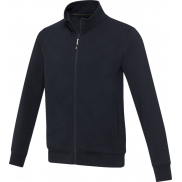 Galena bluza unisex z recyklingu z zamkiem błyskawicznym na całej długości 320 g/m², l, niebieski