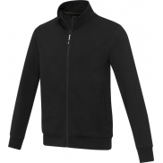 Galena bluza unisex z recyklingu z zamkiem błyskawicznym na całej długości 320 g/m², xxs, czarny
