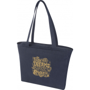 Trace Weekender torba na zakupy z materiału z recyklingu o gramaturze 500 g/m², niebieski