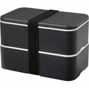 MIYO Renew dwuczęściowy lunchbox, szary, czarny