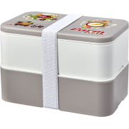 MIYO Renew dwuczęściowy lunchbox, szary, biały