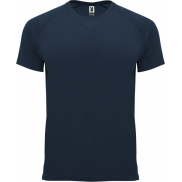 Bahrain sportowa koszulka męska z krótkim rękawem 135 g/m², xl, niebieski
