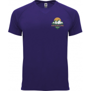 Bahrain sportowa koszulka męska z krótkim rękawem 135 g/m², xl, fioletowy