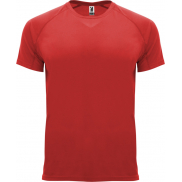 Bahrain sportowa koszulka męska z krótkim rękawem 135 g/m², 4xl, czerwony