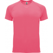 Bahrain sportowa koszulka męska z krótkim rękawem 135 g/m², xl, różowy