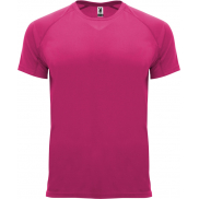 Bahrain sportowa koszulka męska z krótkim rękawem 135 g/m², s, różowy