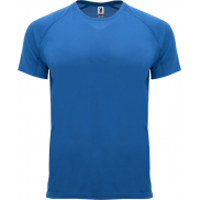 Bahrain sportowa koszulka męska z krótkim rękawem 135 g/m², xl, niebieski