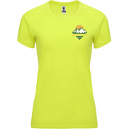 Bahrain sportowa koszulka damska z krótkim rękawem 135 g/m², 2xl, żółty