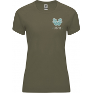 Bahrain sportowa koszulka damska z krótkim rękawem 135 g/m², 2xl, zielony