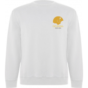 Batian bluza unisex z okrągłym dekoltem 300 g/m², l, biały