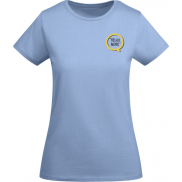 Breda koszulka damska z krótkim rękawem 175 g/m², 3xl, niebieski