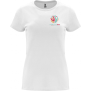 Capri koszulka damska z krótkim rękawem 170 g/m², xl, biały