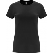 Capri koszulka damska z krótkim rękawem 170 g/m², l, czarny