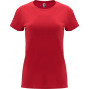 Capri koszulka damska z krótkim rękawem 170 g/m², m, czerwony