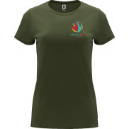 Capri koszulka damska z krótkim rękawem 170 g/m², 3xl, zielony