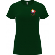 Capri koszulka damska z krótkim rękawem 170 g/m², m, zielony
