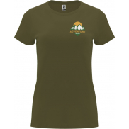 Capri koszulka damska z krótkim rękawem 170 g/m², 2xl, zielony