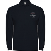 Estrella koszulka męska polo z długim rękawem 220 g/m², s, niebieski
