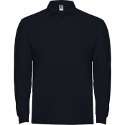 Estrella koszulka męska polo z długim rękawem 220 g/m², l, niebieski