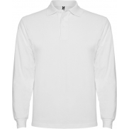 Estrella koszulka męska polo z długim rękawem 220 g/m², xl, biały